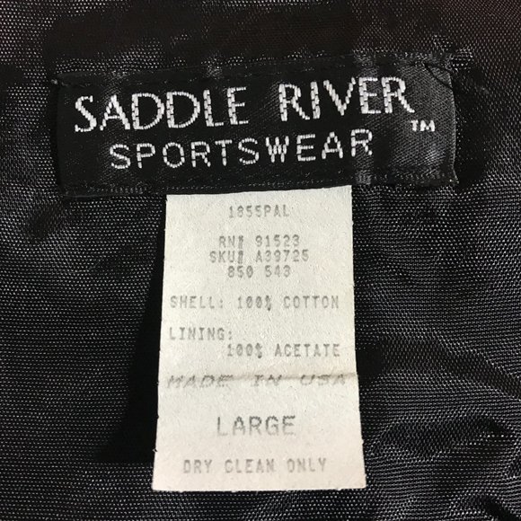 SADDLE RIVER - LARGE Bold Print Vest/Vintage 90's - Picture 3 of 4